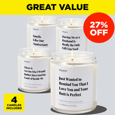Treat Your Wife Anniversary Bundle (4 Candles)