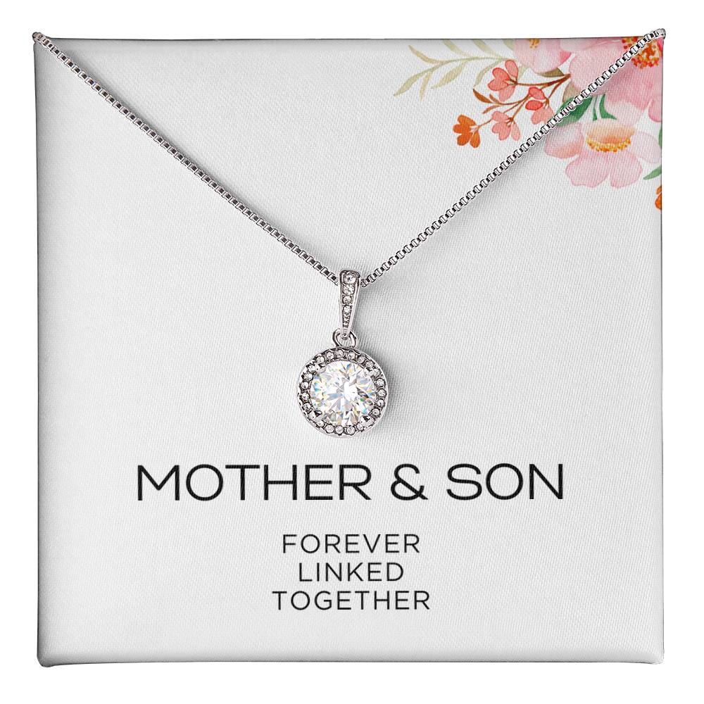Endless Love Pendant Necklace - Mother & Son Forever Linked Together