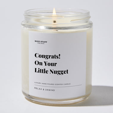 Congrats on Your Little Nugget - Luxury Candle Jar 35 Hours
