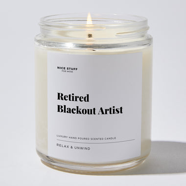 Retired Blackout Artist - Luxury Candle Jar 35 Hours