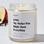 OMG My Mother Was Right About Everything - For Mom Luxury Candle