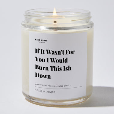 If It Wasn't For You I Would Burn This Ish Down - For Mom Luxury Candle
