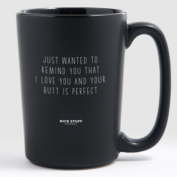 Black mug with a message of love: Anywhere but with you