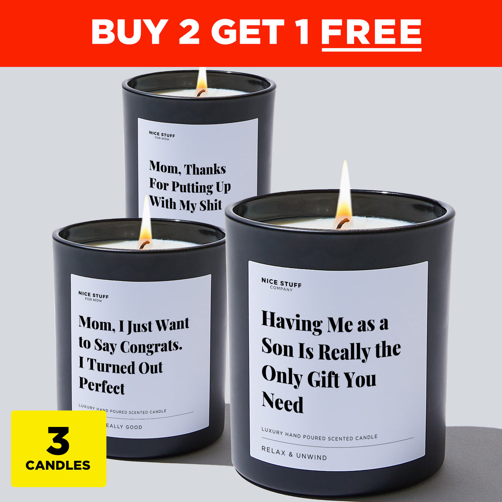 Mom Will Love This Bundle (3 Candles)