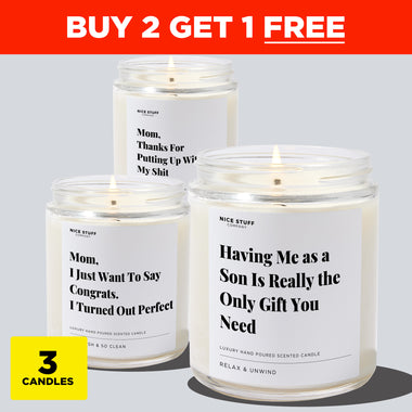 Mom Will Love This Bundle (3 Candles)