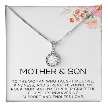 Endless Love Pendant Necklace - To the Woman Who Taught Me Love, Kindness and Strength