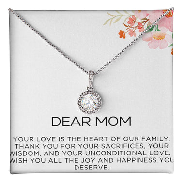 Endless Love Pendant Necklace - Your Love is the Heart of Our Family