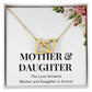 Interlocking Hearts Necklace - The Love Between Mother and Daughter is Forever