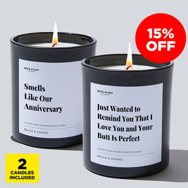 Just Wanted To Remind You & Smells Like Our Anniversary Bundle (2 Candles)