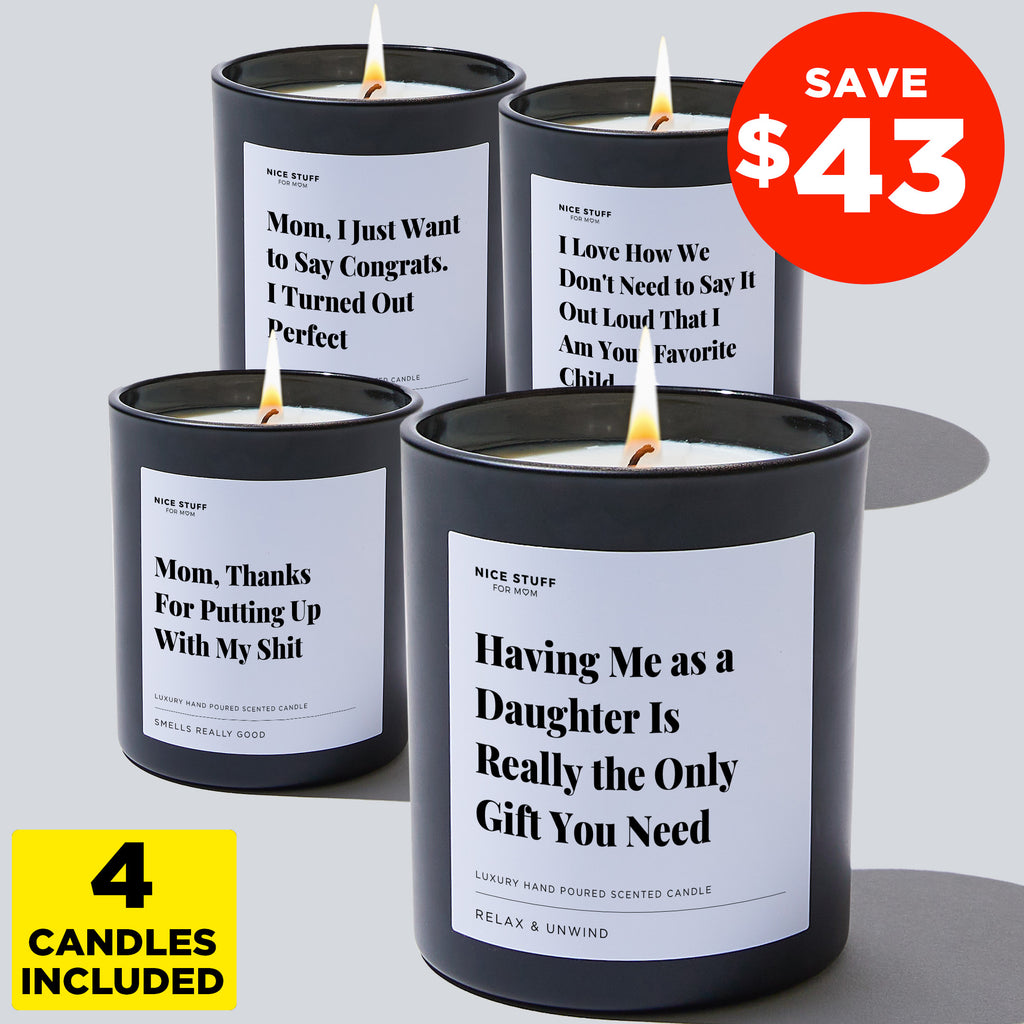 Treat Your Mom Bundle From The Best Daughter (4 Candles)