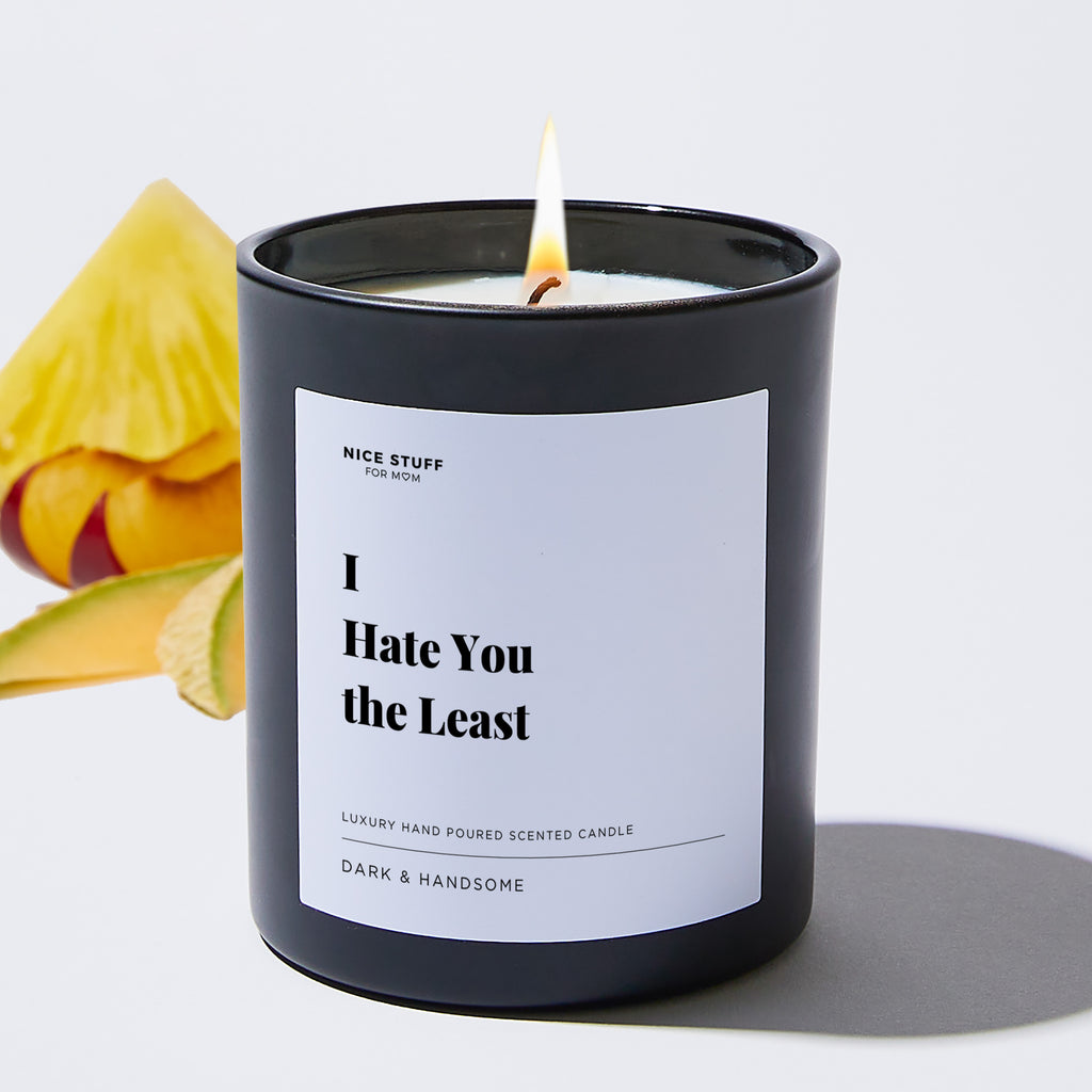 I Hate You the Least - Large Black Luxury Candle 62 Hours
