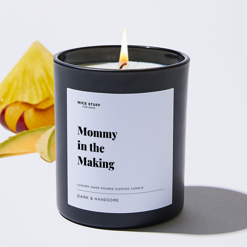 Mommy in the Making - Large Black Luxury Candle 62 Hours