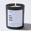 Get Well Soon - Large Black Luxury Candle 62 Hours