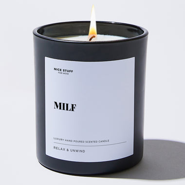 Milf - Large Black Luxury Candle 62 Hours