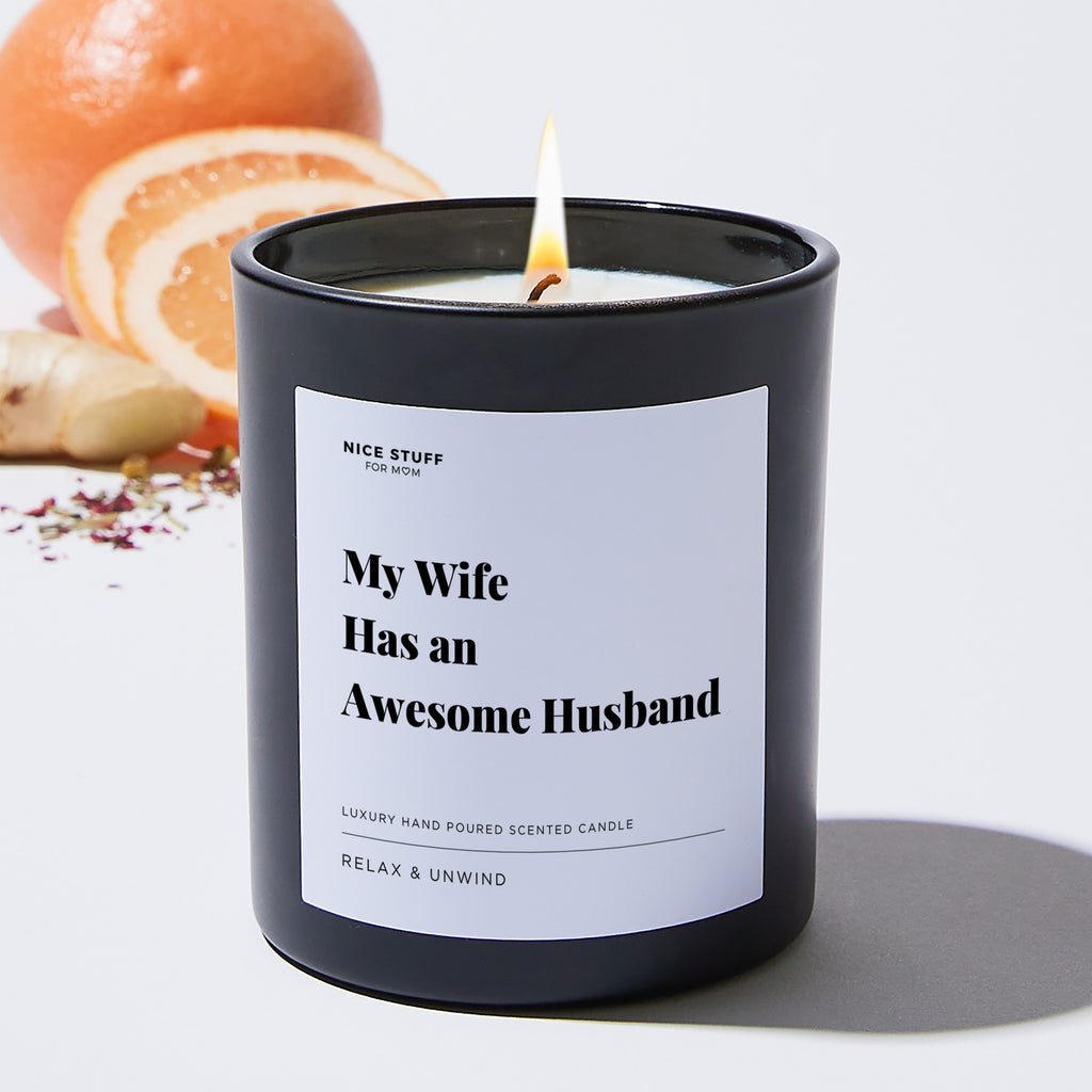 Anniversary - Large Black Luxury Candle - Relax & Unwind