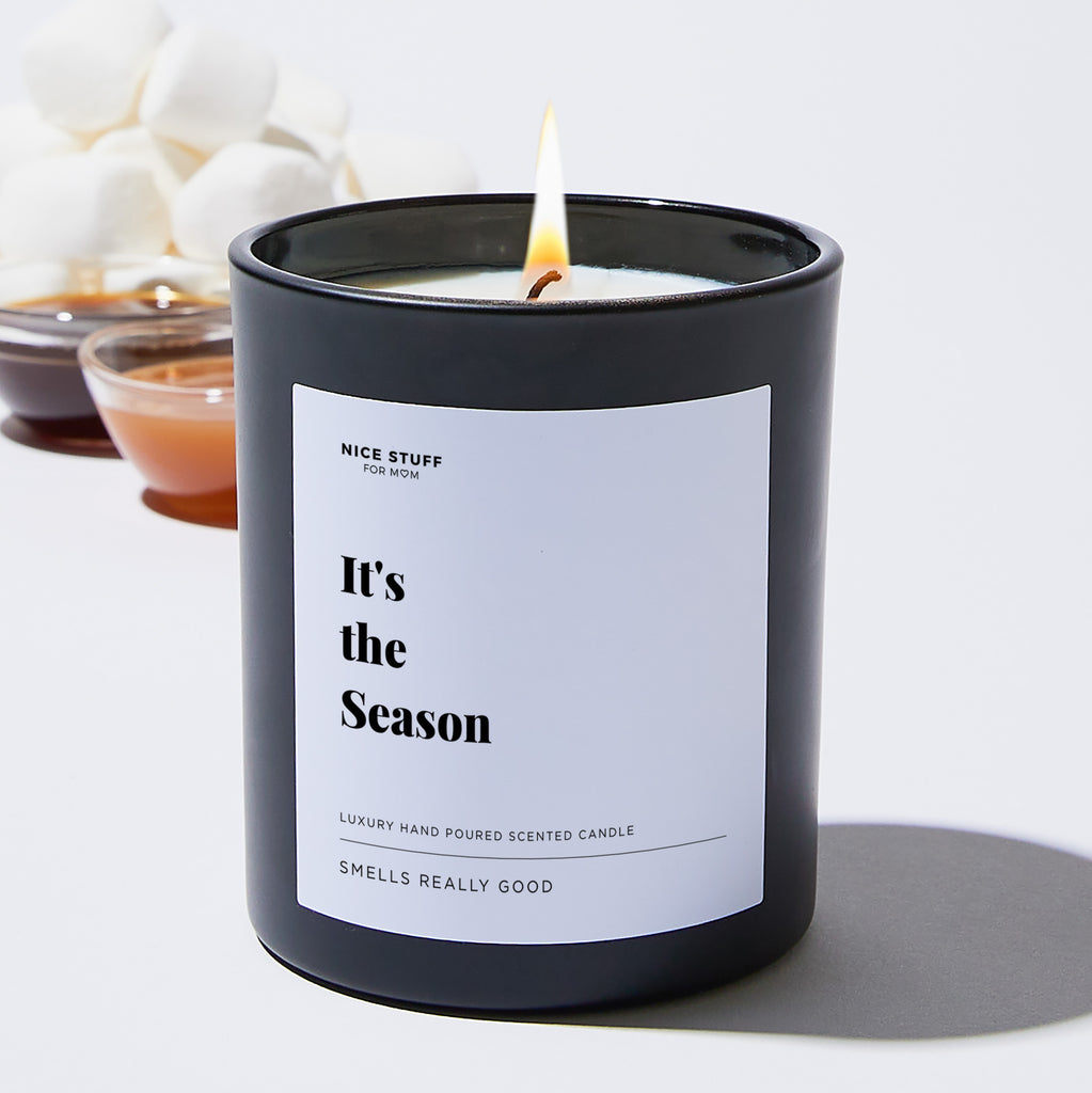 It's the Season - Large Black Luxury Candle 62 Hours