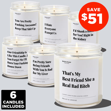 I Love My Bestie Bundle (6 Candles)