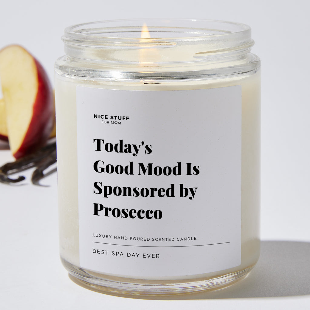 Today's Good Mood Is Sponsored by Prosecco - Luxury Candle Jar 35 Hours
