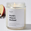 World's Okayest Husband - Luxury Candle Jar 35 Hours
