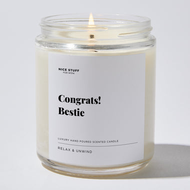 Congrats! Bestie - Luxury Candle Jar 35 Hours