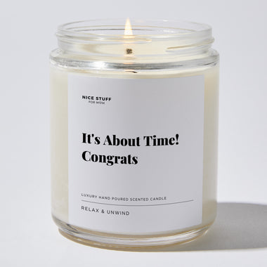 It's About Time! Congrats - Luxury Candle Jar 35 Hours
