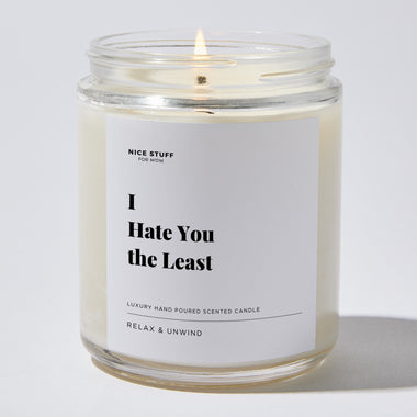 I Hate You the Least - Luxury Candle Jar 35 Hours