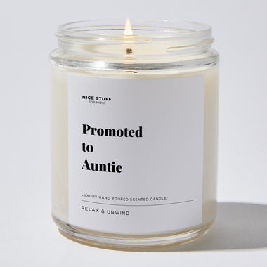 Promoted to Auntie - Luxury Candle Jar 35 Hours