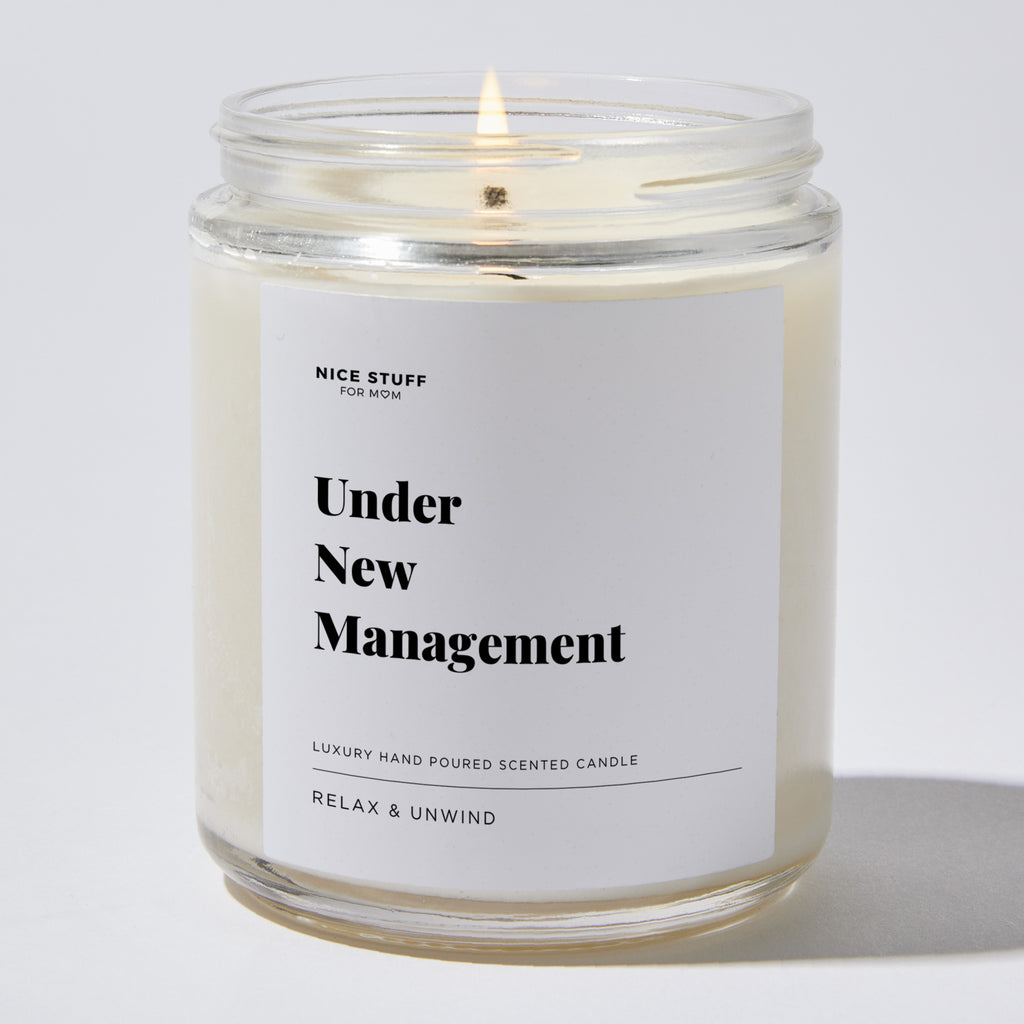 Under New Management - Luxury Candle Jar 35 Hours