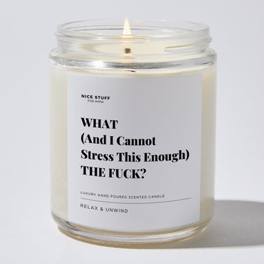 What (& I Cannot Stress This Enough) the Fuck? - Luxury Candle Jar 35 Hours
