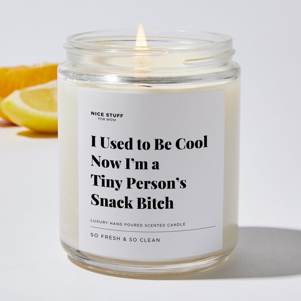 I Used to be Cool now I'm a Tiny Person’s Snack Bitch - Luxury Candle Jar 35 Hours