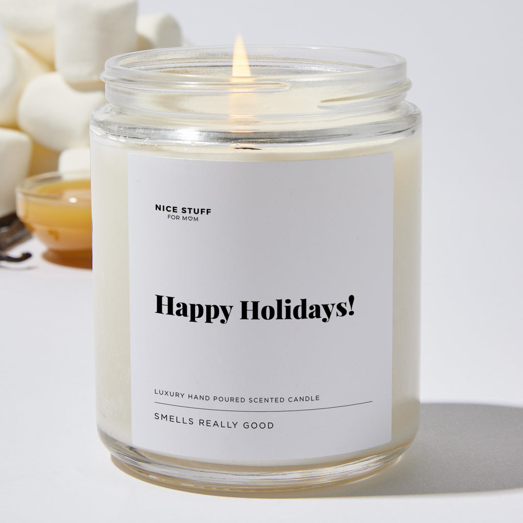 Happy Holidays! - Luxury Candle Jar 35 Hours