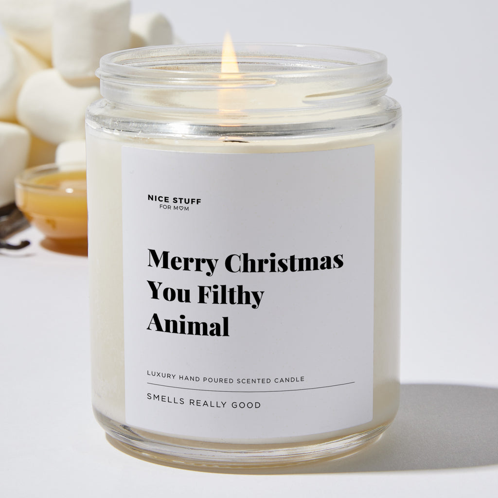 Merry Christmas You Filthy Animal - Luxury Candle Jar 35 Hours