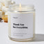 Thank You for Everything - Luxury Candle Jar 35 Hours