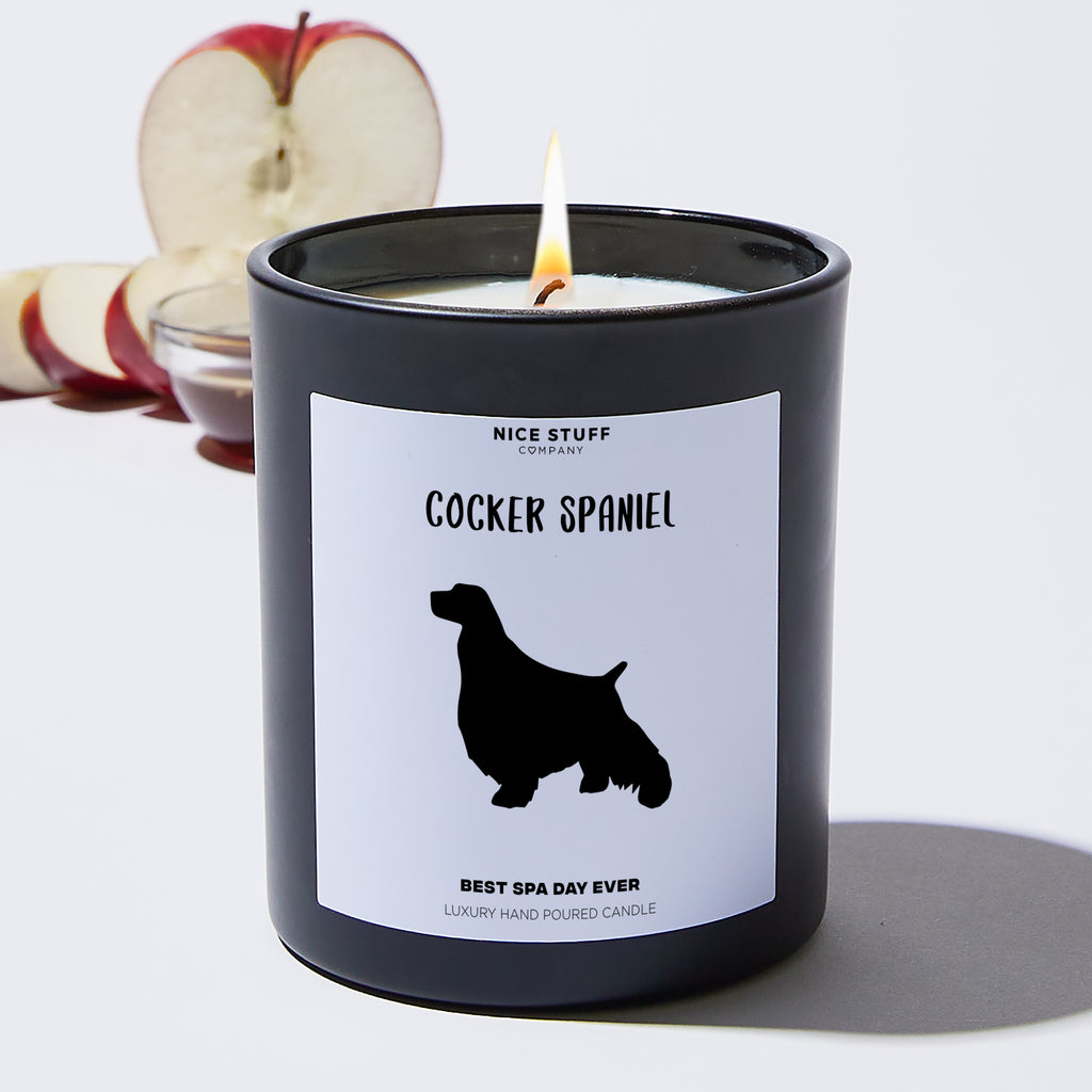 Cocker Spaniel - Pets Black Luxury Candle 62 Hours
