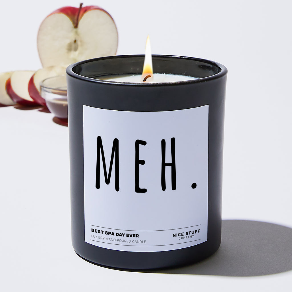 MEH. - Funny Black Luxury Candle 62 Hours