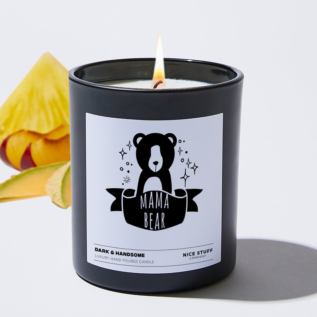 Mama Bear  - Funny Black Luxury Candle 62 Hours