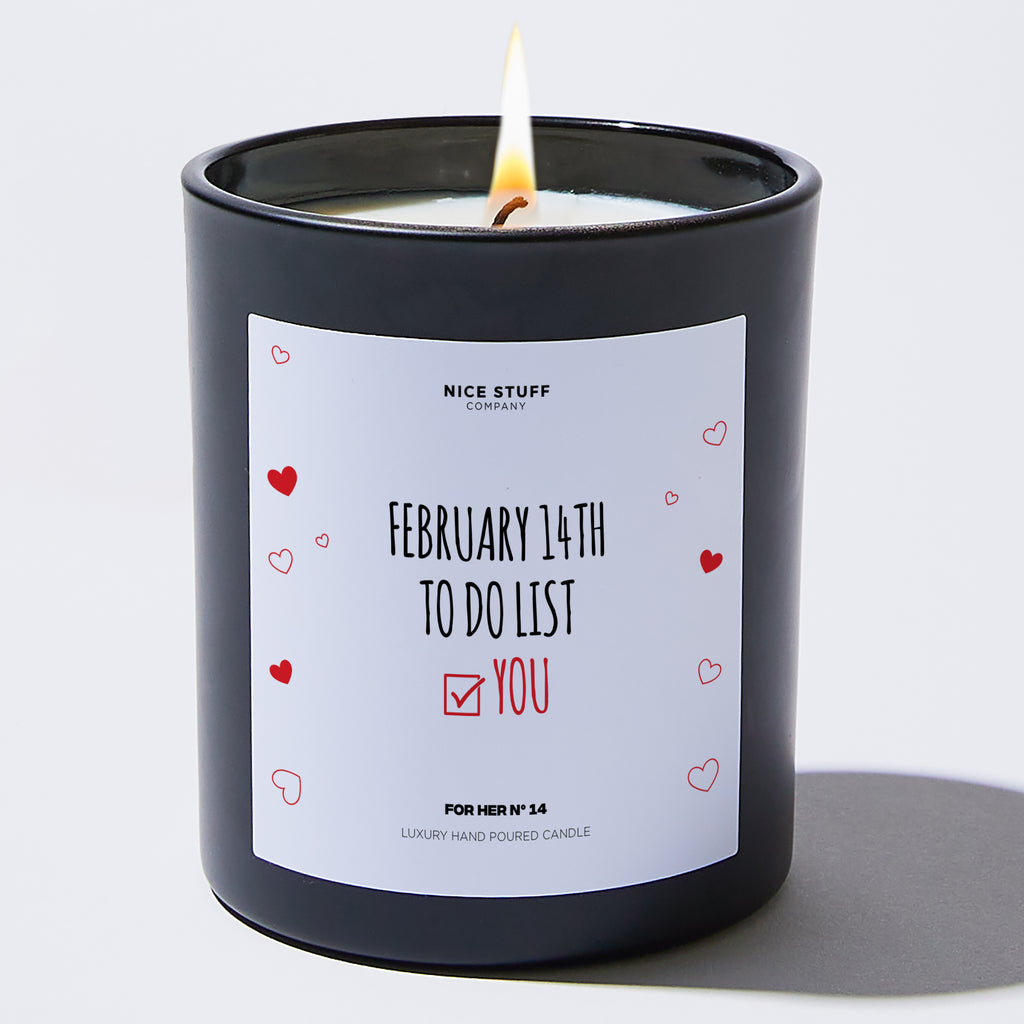 Candles - February 14th To Do List - You - Valentines