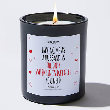 All Valentines - Large Black Luxury Candle