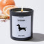 Dachshund - Pets Black Luxury Candle 62 Hours