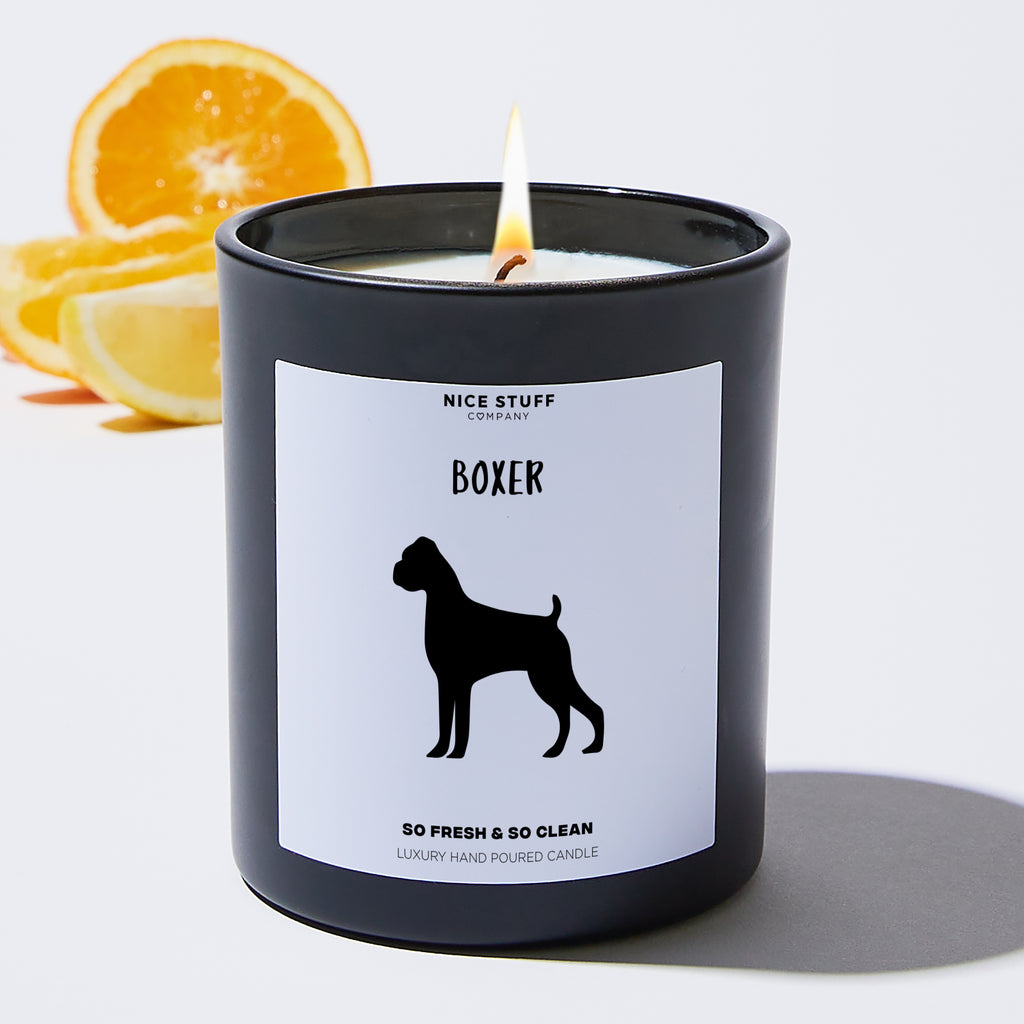 Boxer - Pets Black Luxury Candle 62 Hours