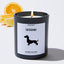 Dachshund - Pets Black Luxury Candle 62 Hours