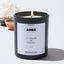 Let's drink wine and judge people - Aries Zodiac Black Luxury Candle 62 Hours