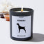 Weimaraner - Pets Black Luxury Candle 62 Hours