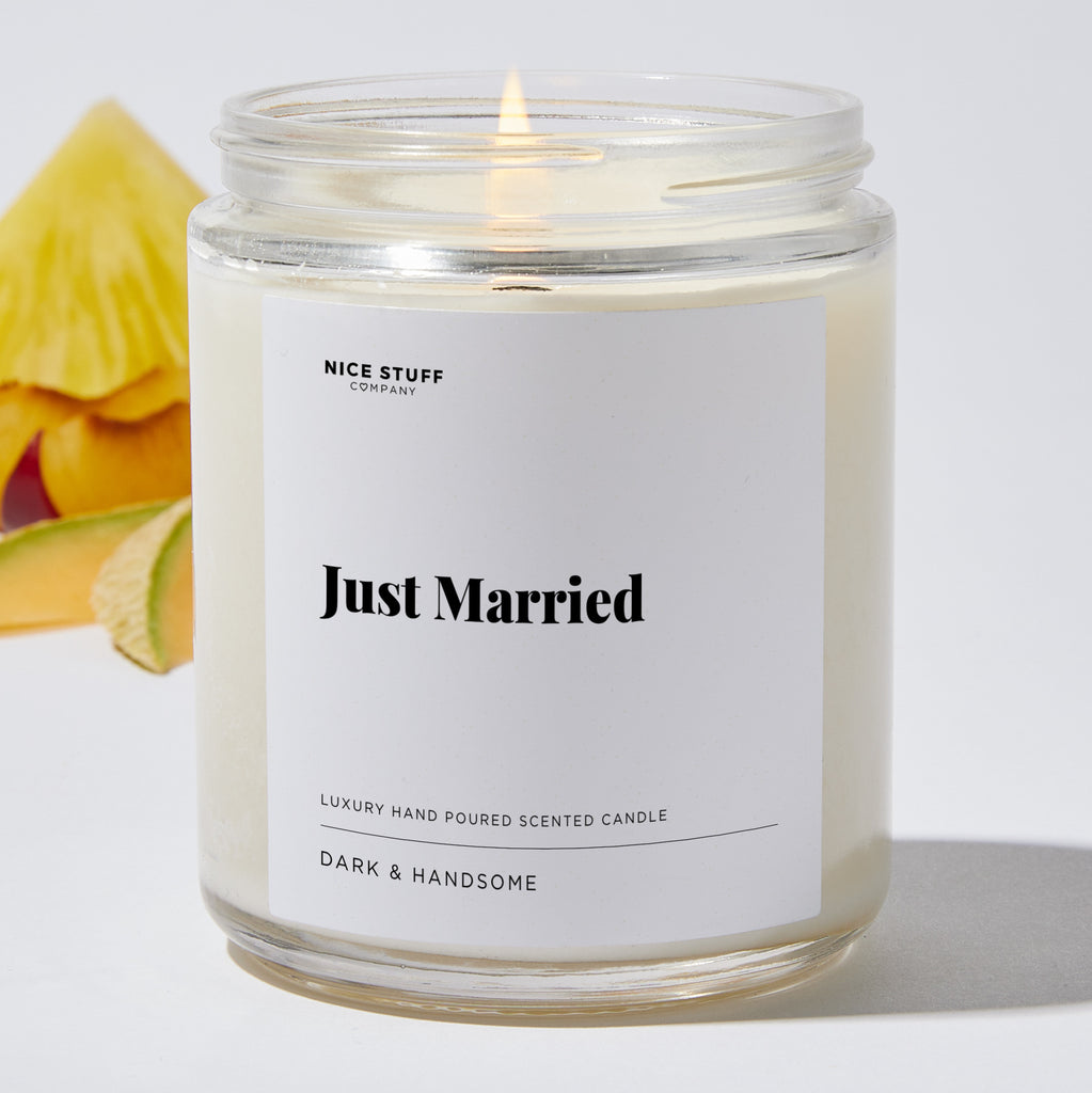 Just Married - Wedding & Bridal Shower Luxury Candle
