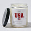 USA (Red) - Luxury Candle Jar 35 Hours