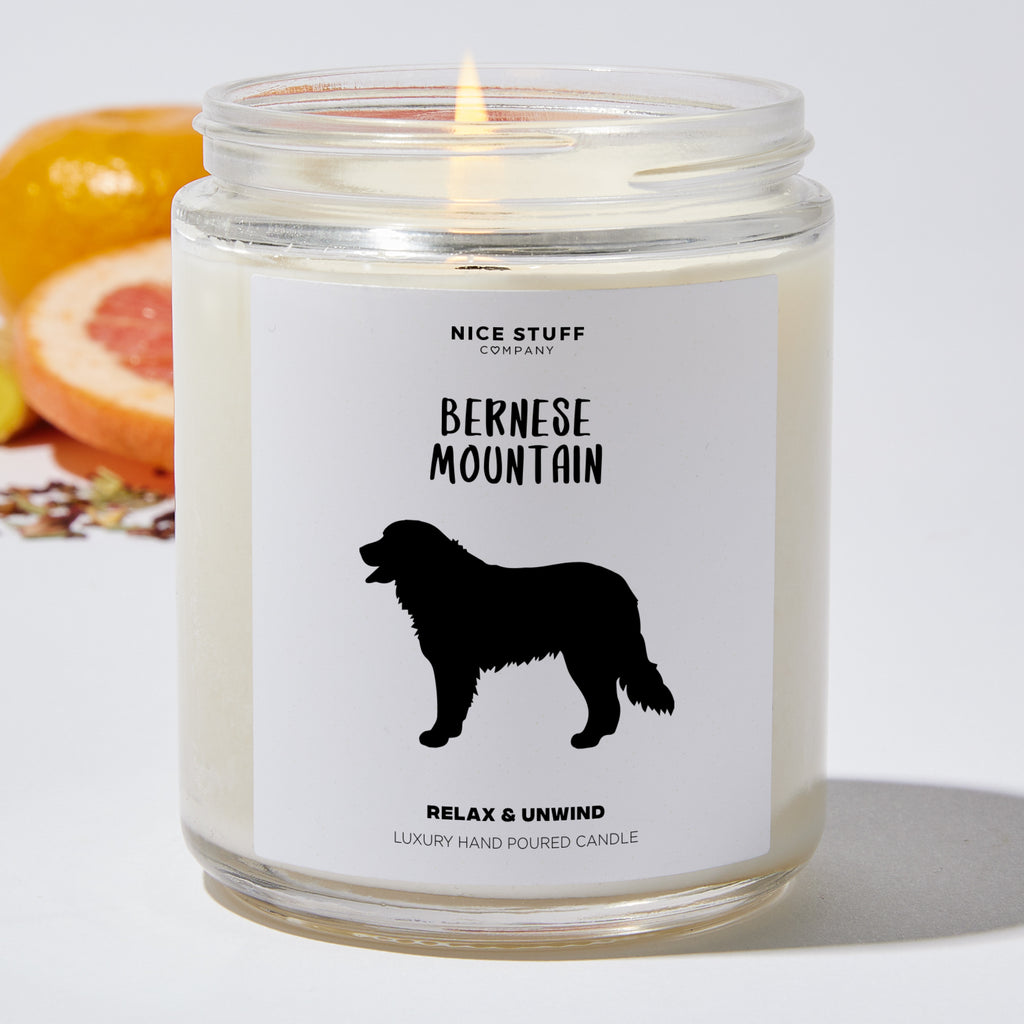 Bernese Mountain - Pets Luxury Candle Jar 35 Hours