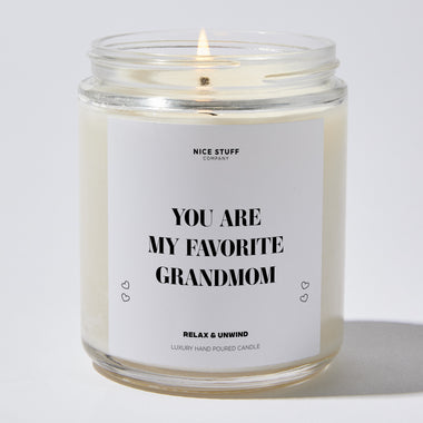 You Are My Favorite Grandma - Mothers Day Gifts Candle