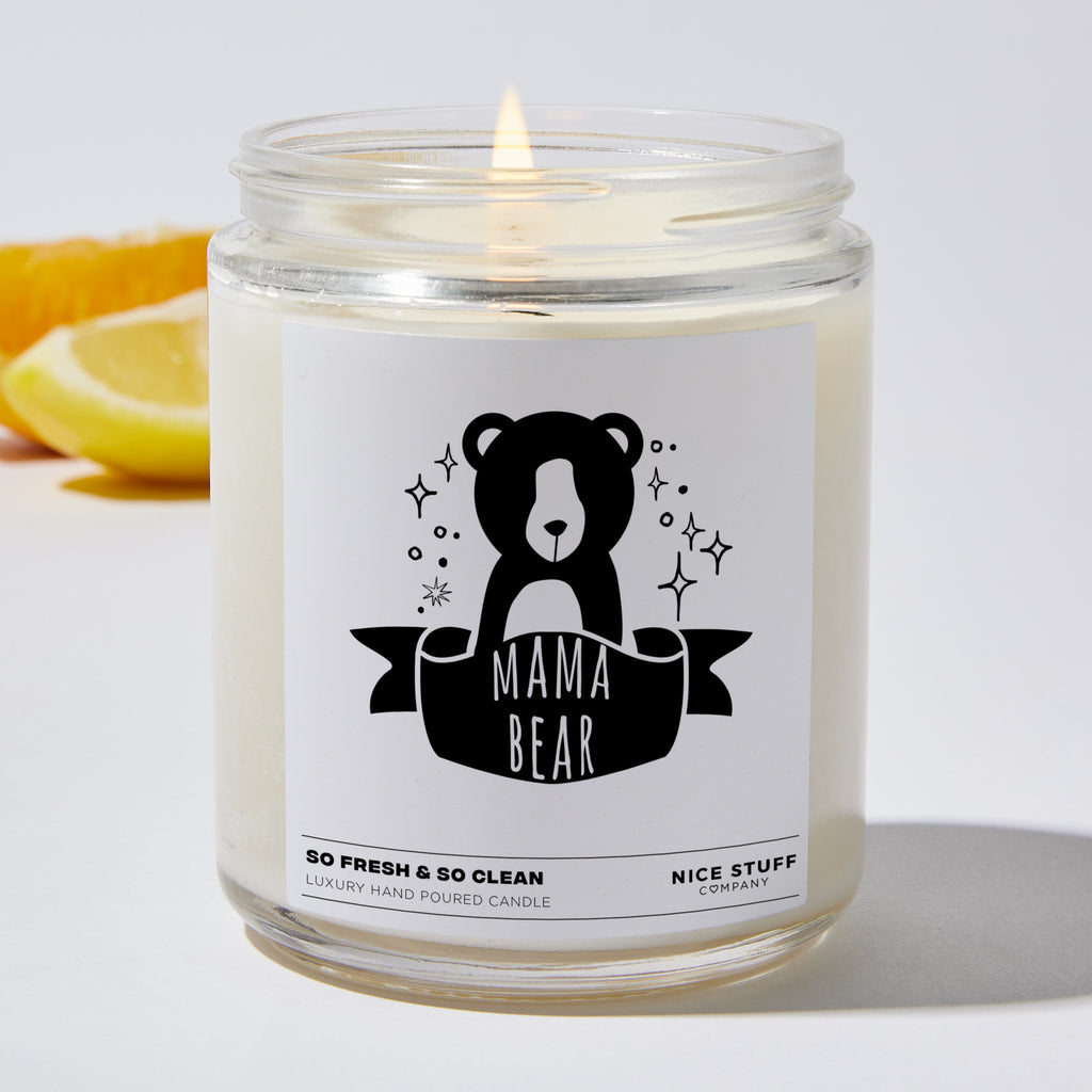 Mama Bear  - Funny Luxury Candle Jar 35 Hours