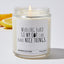 Working Hard So My Cat Can Have Nice Things  - Funny Luxury Candle Jar 35 Hours