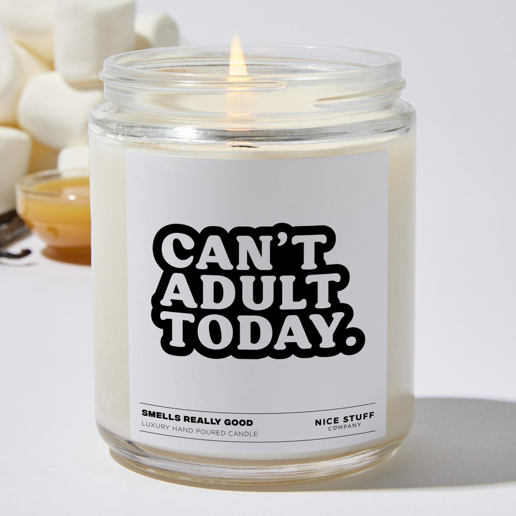 Can't adult today  - Funny Luxury Candle Jar 35 Hours